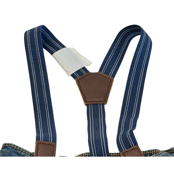 Oshkosh Baby B’ Gosh Blue Jeans w/Suspenders Removable Pockets Size 3mo NEW - Picture 4 of 6